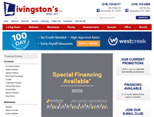 Tablet Screenshot of livingstonsfurn.com